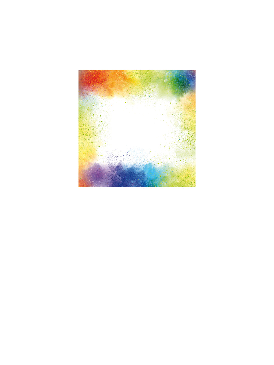 Custom Peel and Stick Wall Decal with colorful clouds