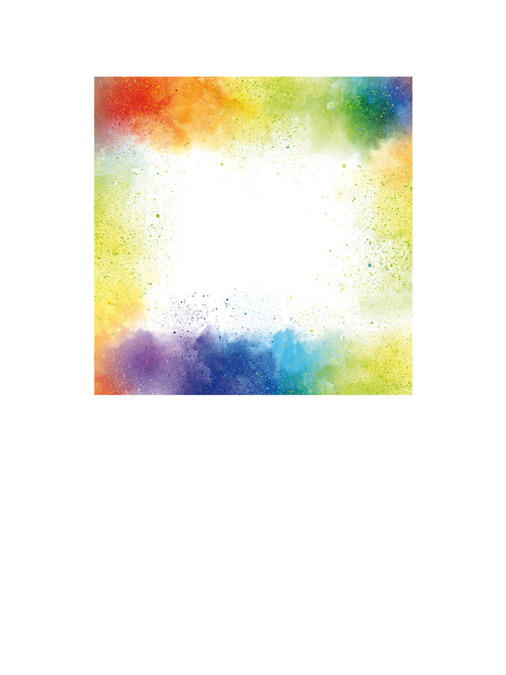 Custom Peel and Stick Wall Decal with colorful clouds