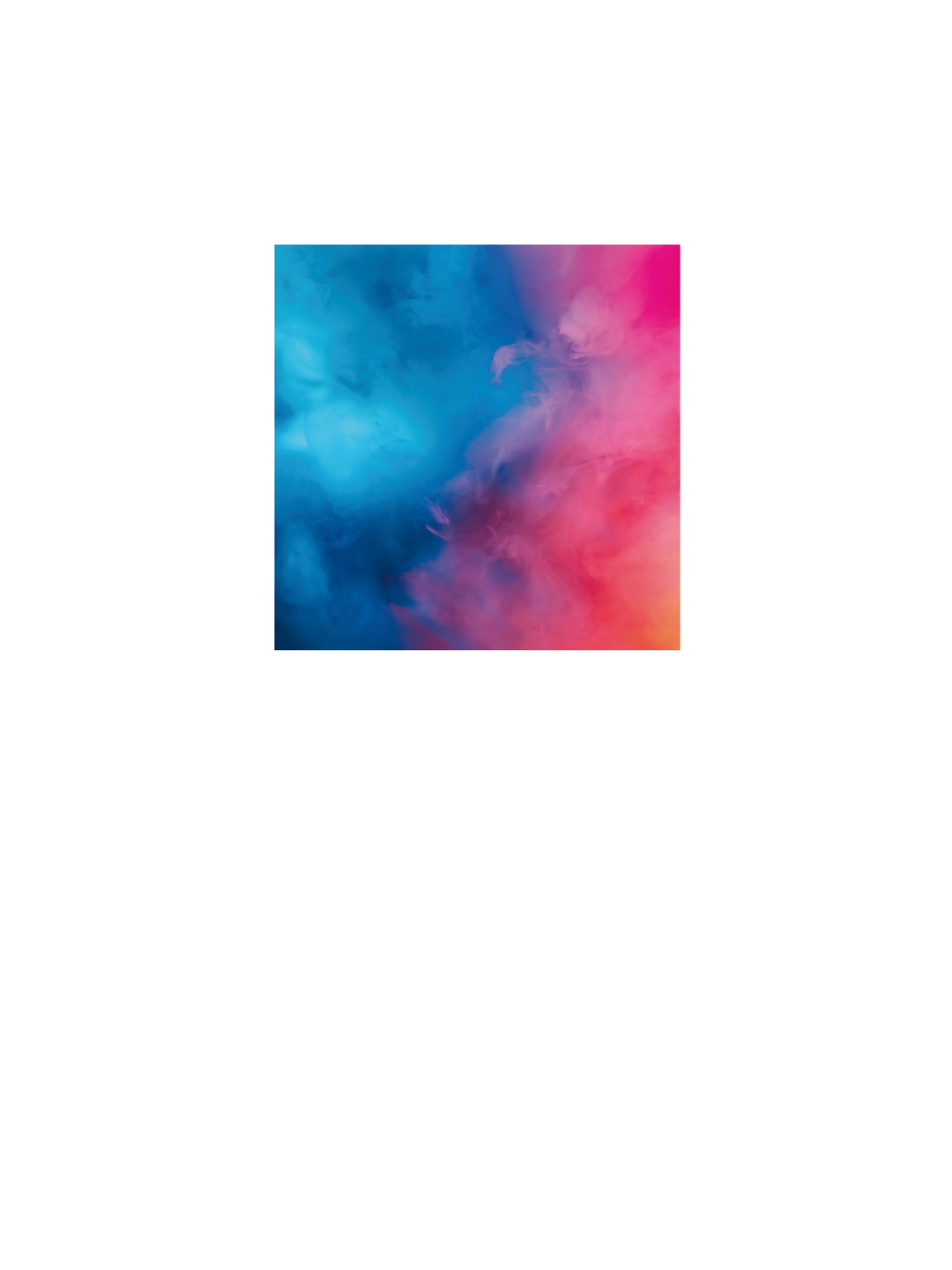 Custom Peel and Stick Wall Decal with colorful Gradient Mist design