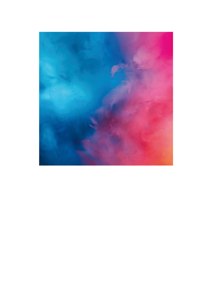 Custom Peel and Stick Wall Decal with colorful Gradient Mist design