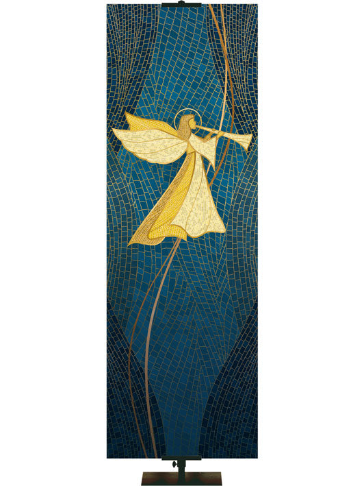 Custom Banner O Come Let Us Adore Him Christmas Mosaic