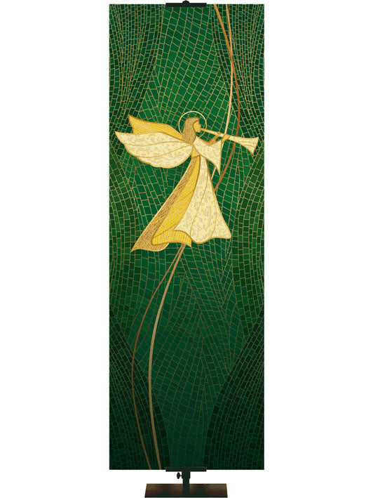 Custom Banner O Come Let Us Adore Him Christmas Mosaic