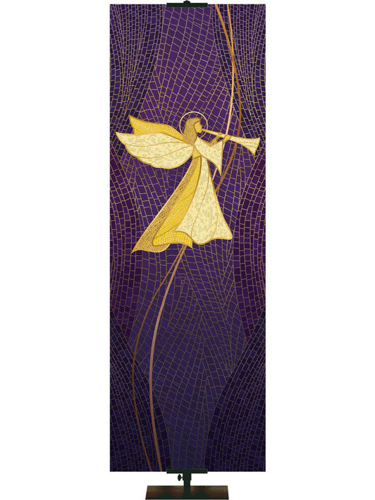 Custom Banner O Come Let Us Adore Him Christmas Mosaic