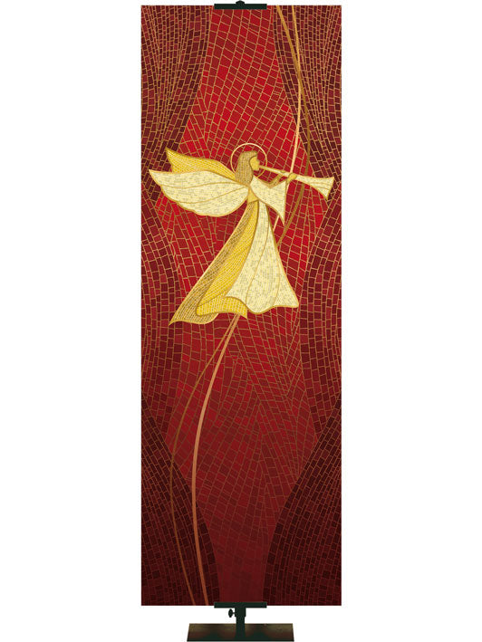 Custom Banner O Come Let Us Adore Him Christmas Mosaic
