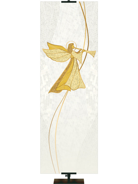 Custom Banner O Come Let Us Adore Him Christmas Mosaic