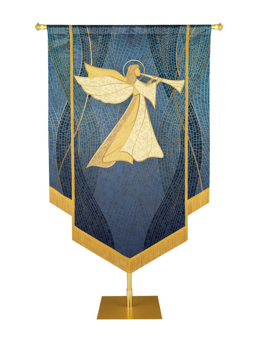 Custom Embellished Banner Christmas Mosaic Angel Right