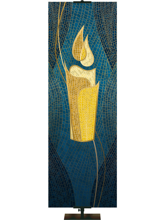 Custom Banner Christmas Mosaic Light Of The World