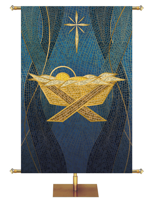 Custom Banner Christmas Mosaic A Savior Is Born