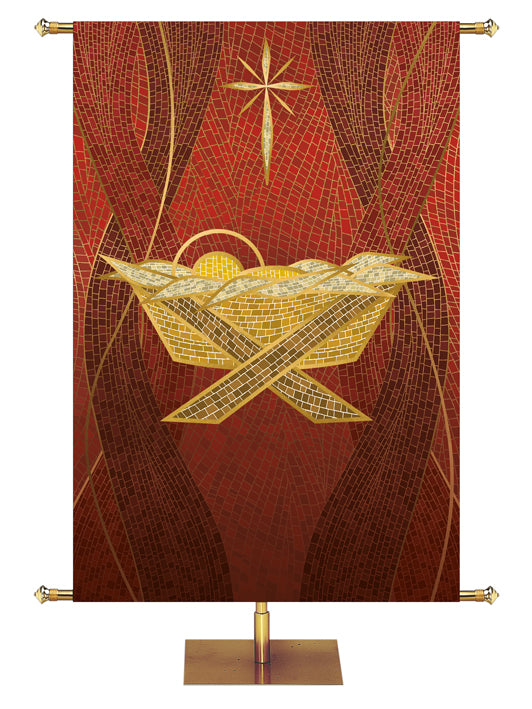 Custom Banner Christmas Mosaic A Savior Is Born