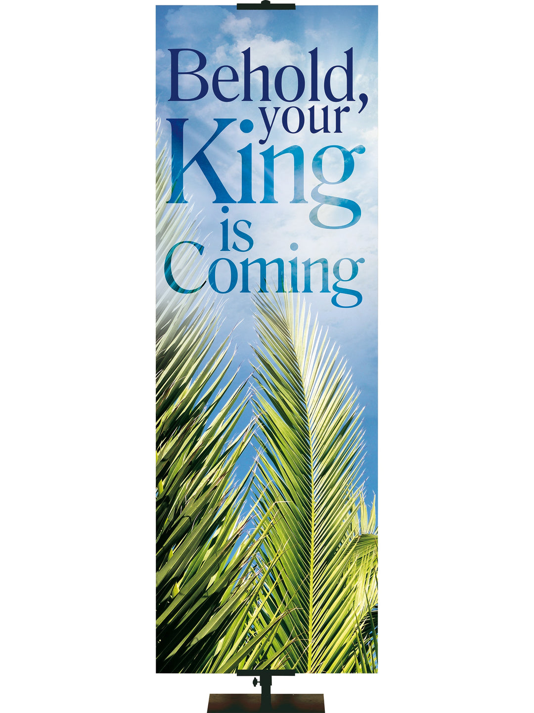Irregular Economical Promise of Easter Behold Your King (2 ft x 6 ft, Grommets)