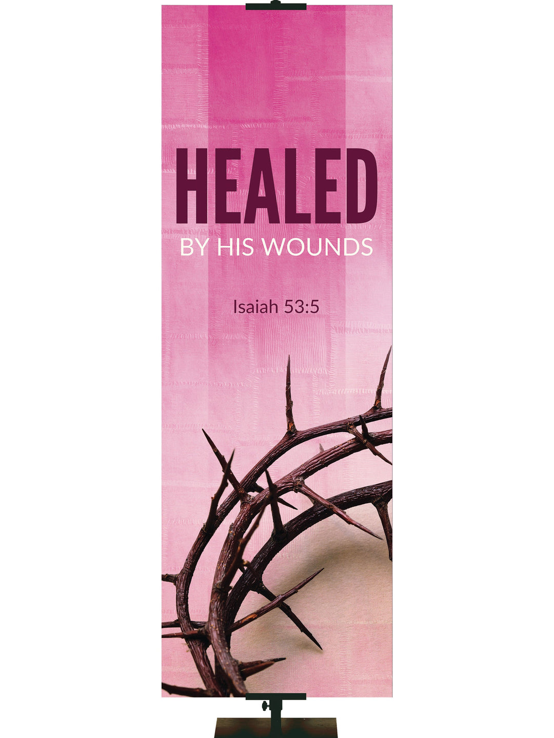 Irregular Easter Adorations Healed by His Wounds (2 ft x 6 ft, Pole Hems)