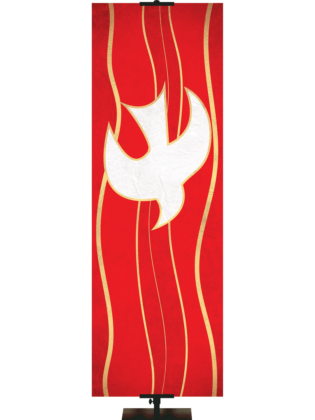  Irregular Experiencing God Symbols Dove (3 ft x 9 ft, Red, Pole Hems)