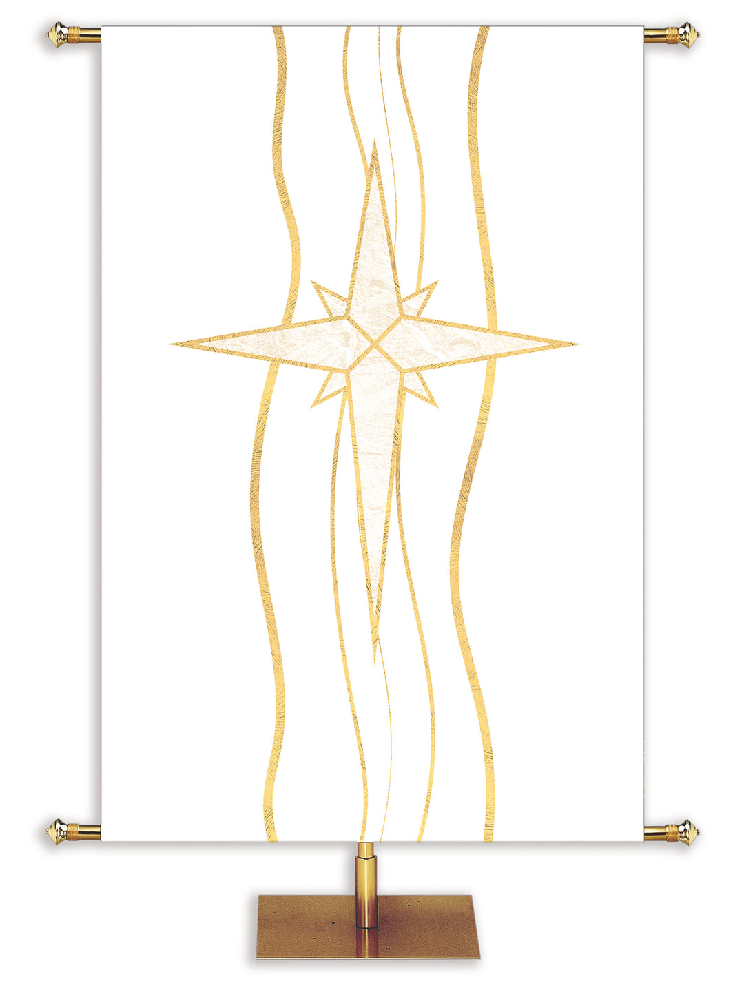 Experiencing God Symbols Star Irregular Clearance Banner 4X6 White