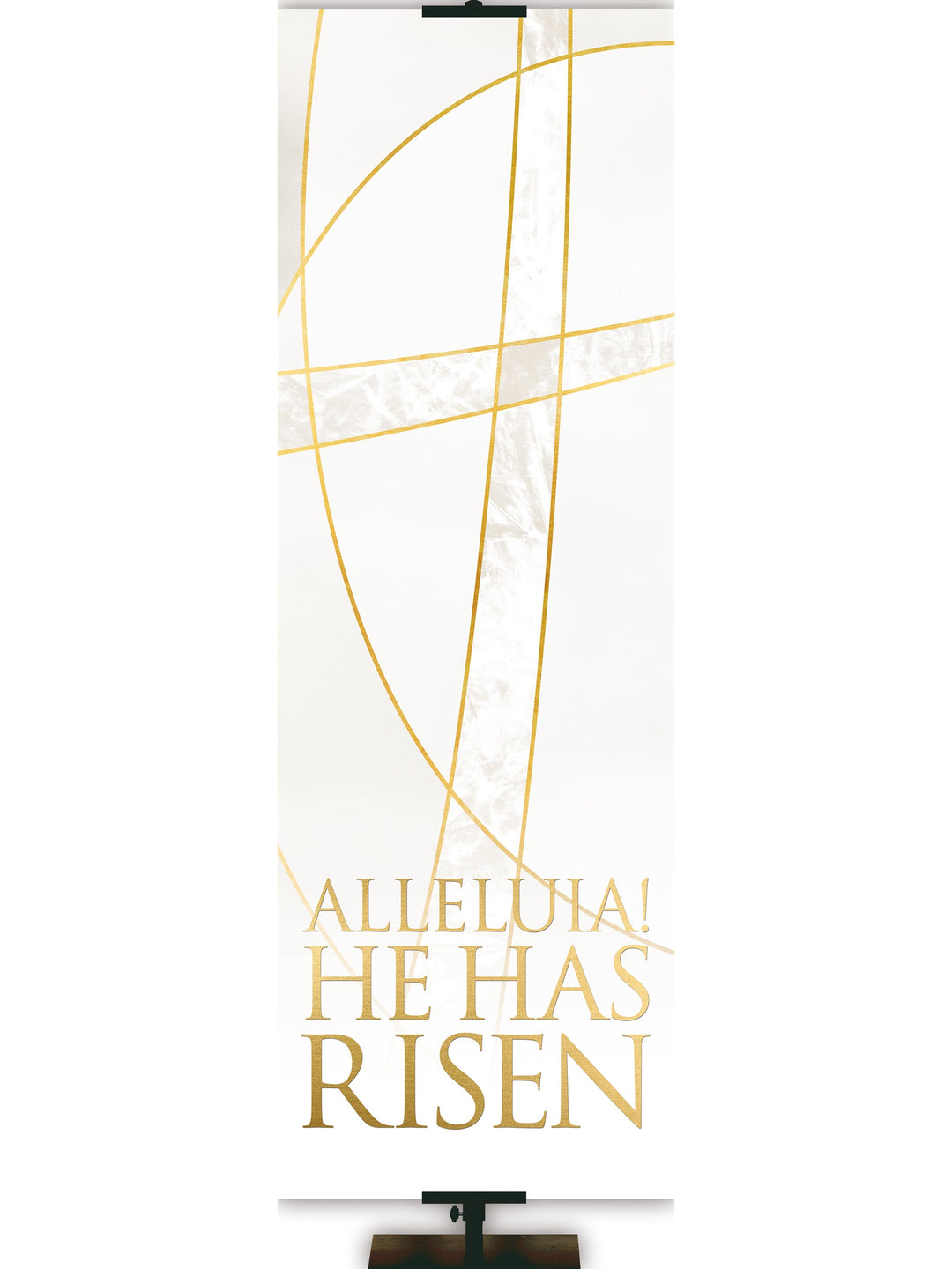 Irregular Easter Liturgy Alleluia (3 ft x 9 ft, Pole Hems)