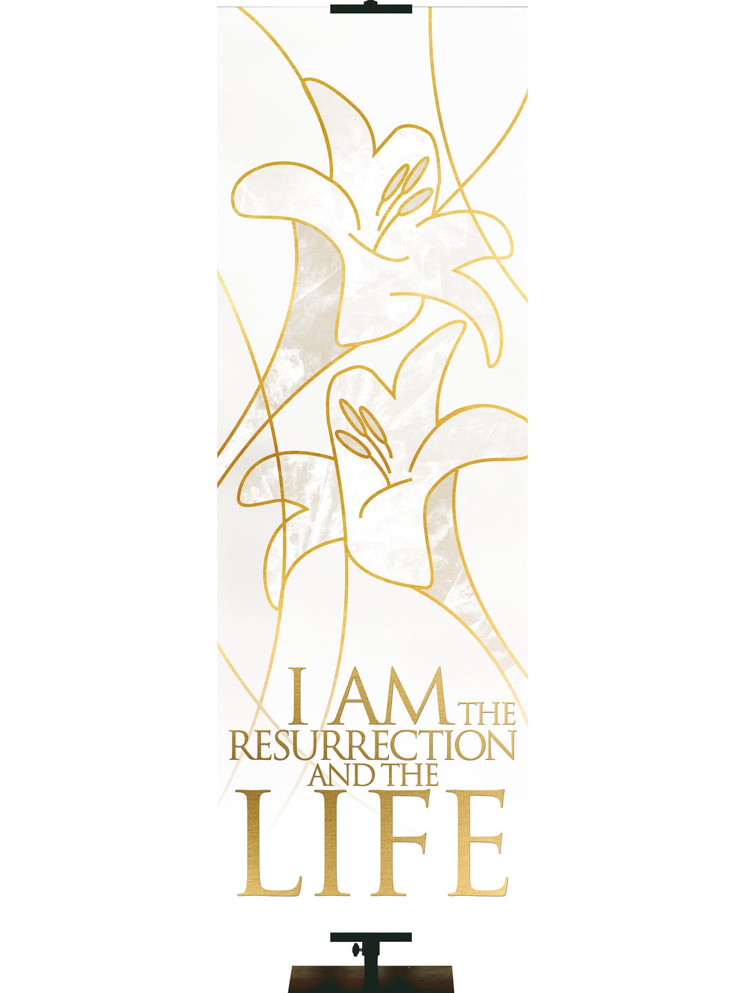 Irregular Easter Liturgy I Am The Resurrection (2 ft x 6 ft, Pole Hems)