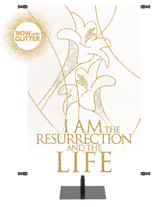 Easter Liturgy I Am The Resurrection with Glitter Accents