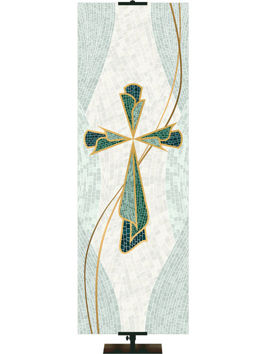 Cross Right 2x6 Format Easter Mosaic