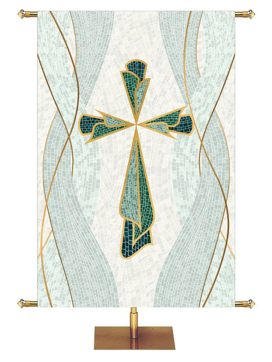 Cross Right Wide Format Easter Mosaic