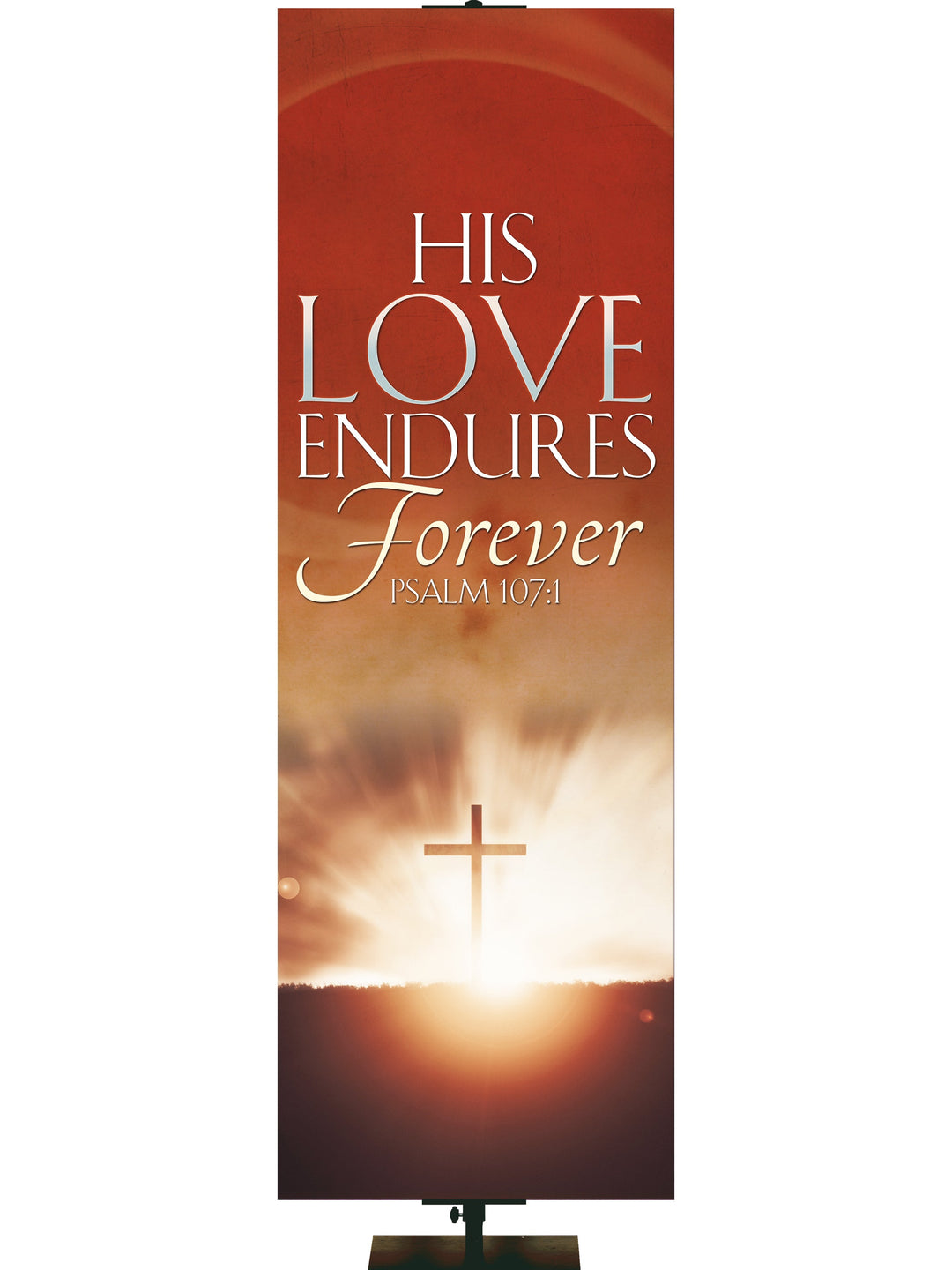 Overstock Expressions of Love His Love Endures Forever (18 in x 5 ft, Pole Hems)