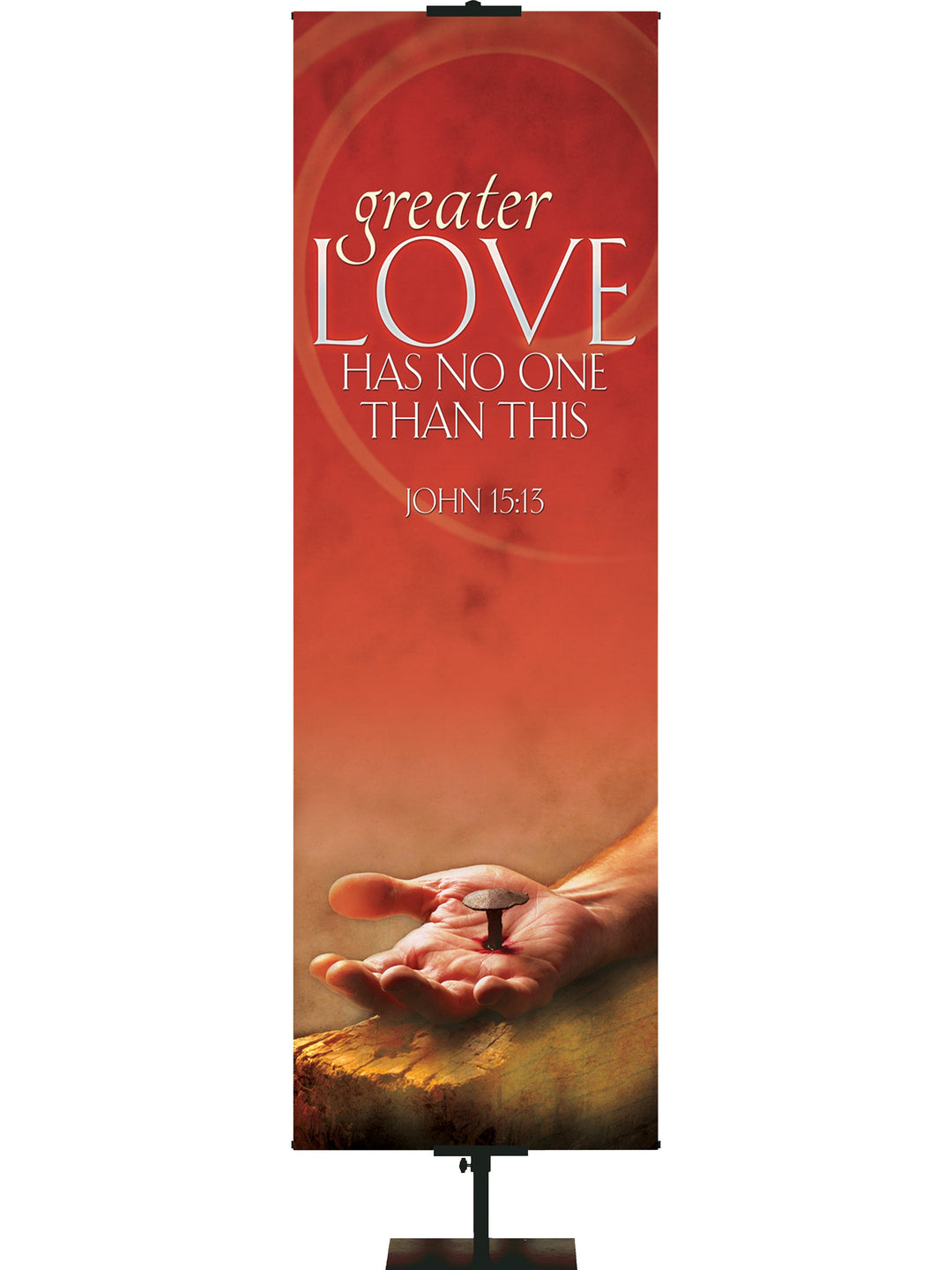 Overstock Expressions of Love Greater Love (18 in x 5 ft, Pole Hems)