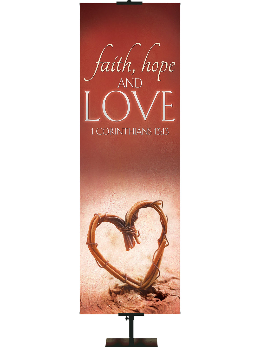 Expressions of Love Faith, Hope & Love Irregular Clearance Banner 2X6