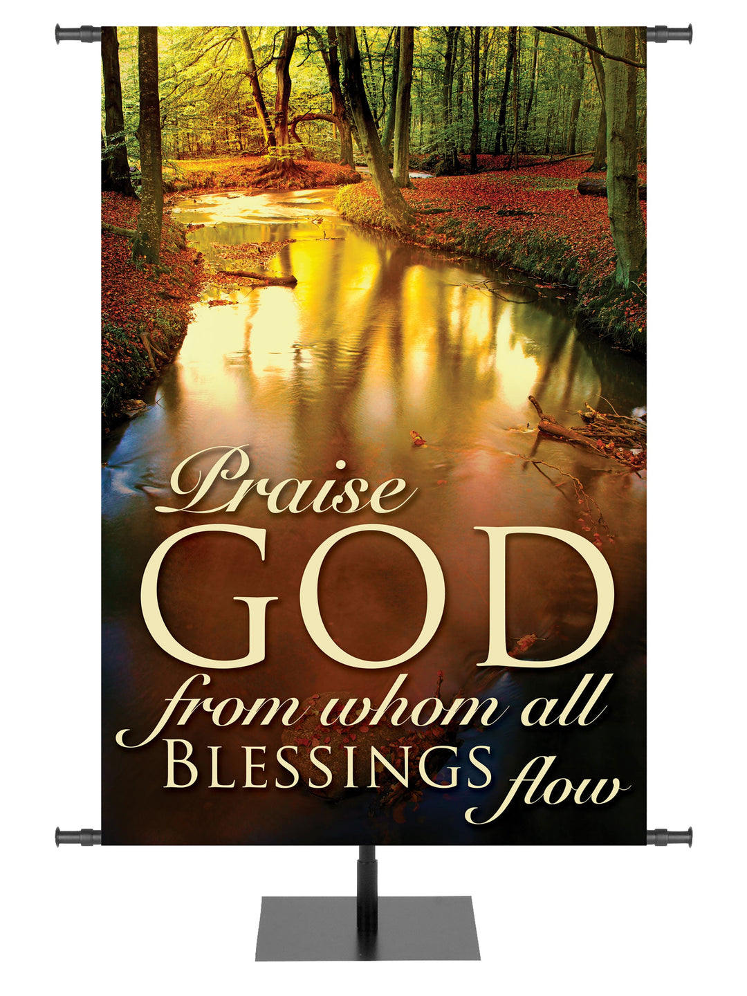 Overstock Expressions of Gratitude Background Style D Praise God (4 ft x 6 ft, Pole Hems)