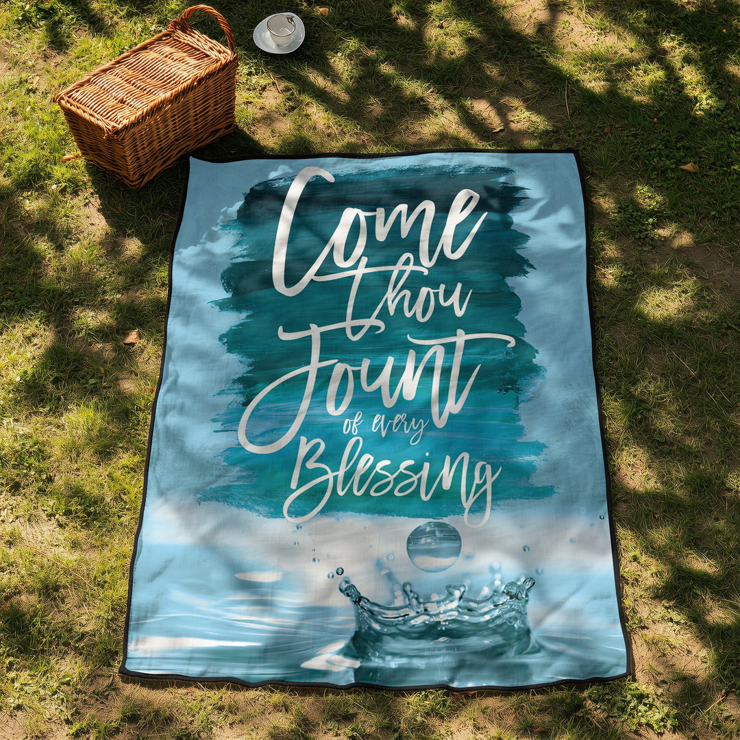 Celebration In Song Come Thou Fount Picnic Faith Blanket