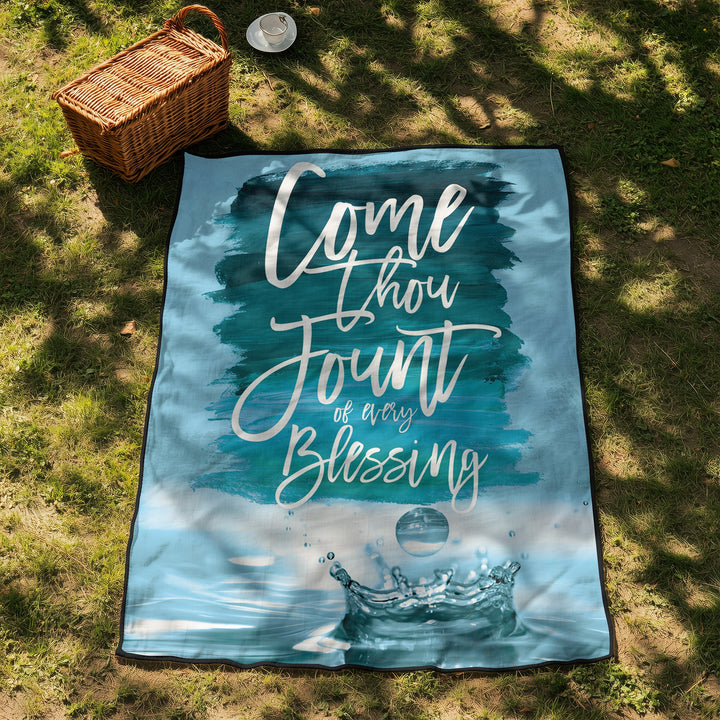Celebration In Song Come Thou Fount Picnic Faith Blanket