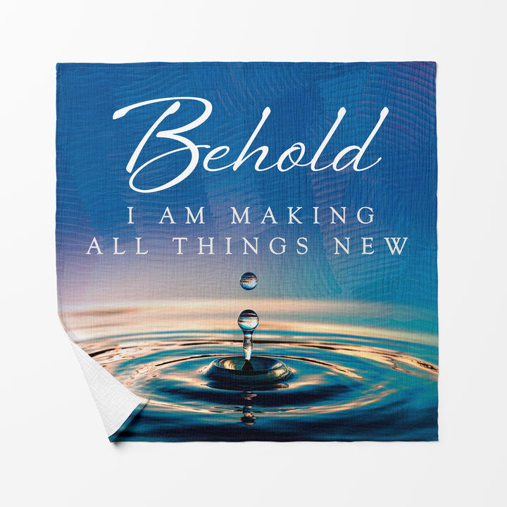 Making All Things New Baby Swaddle Faith Blanket