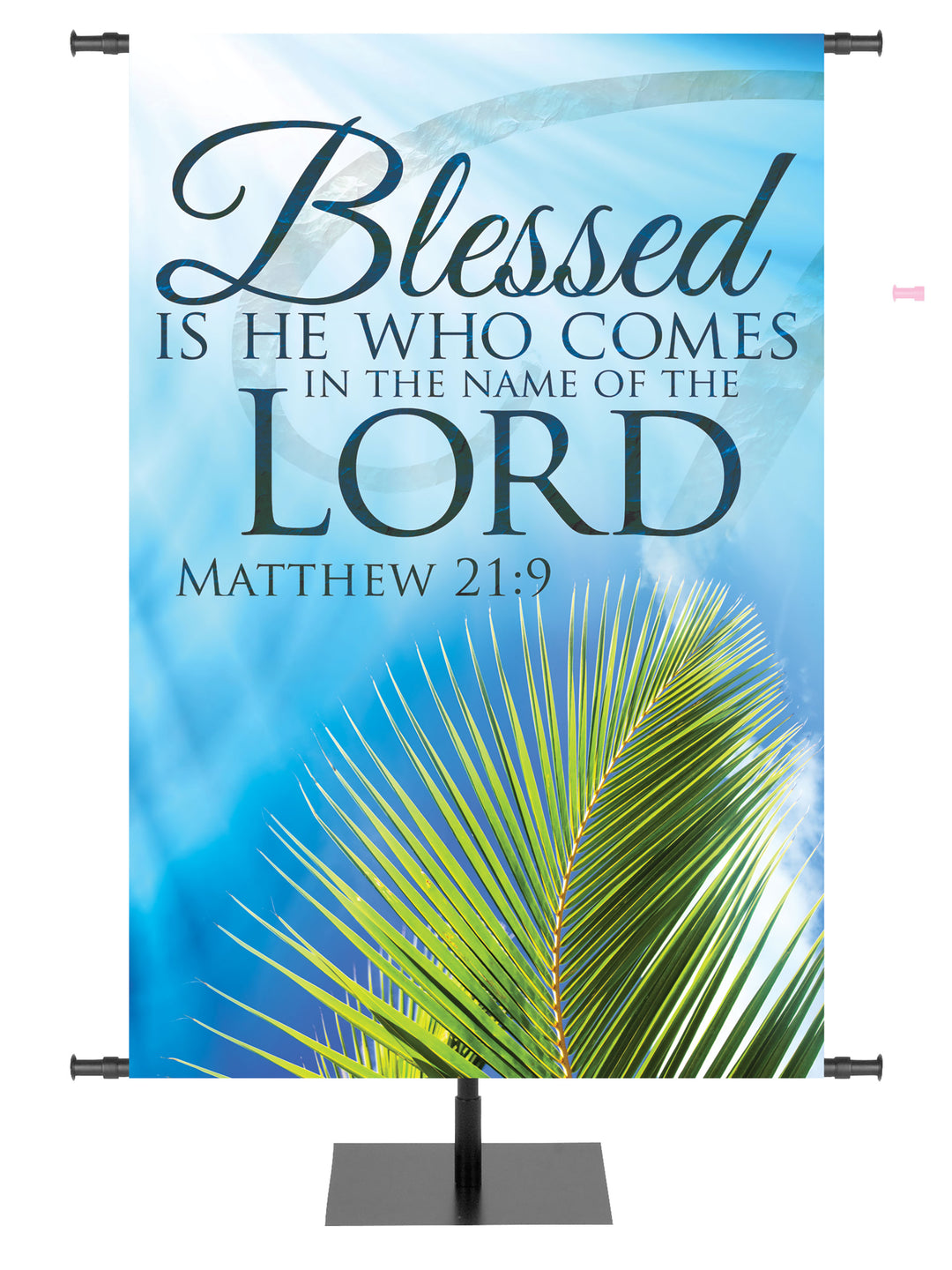 Grace of Easter Blessed Is He Who Comes In The Name Of The Lord Irregular Clearance Banner 5X7