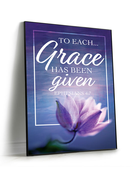 SEG Wall Art His Loving Grace To Each Grace has been Given