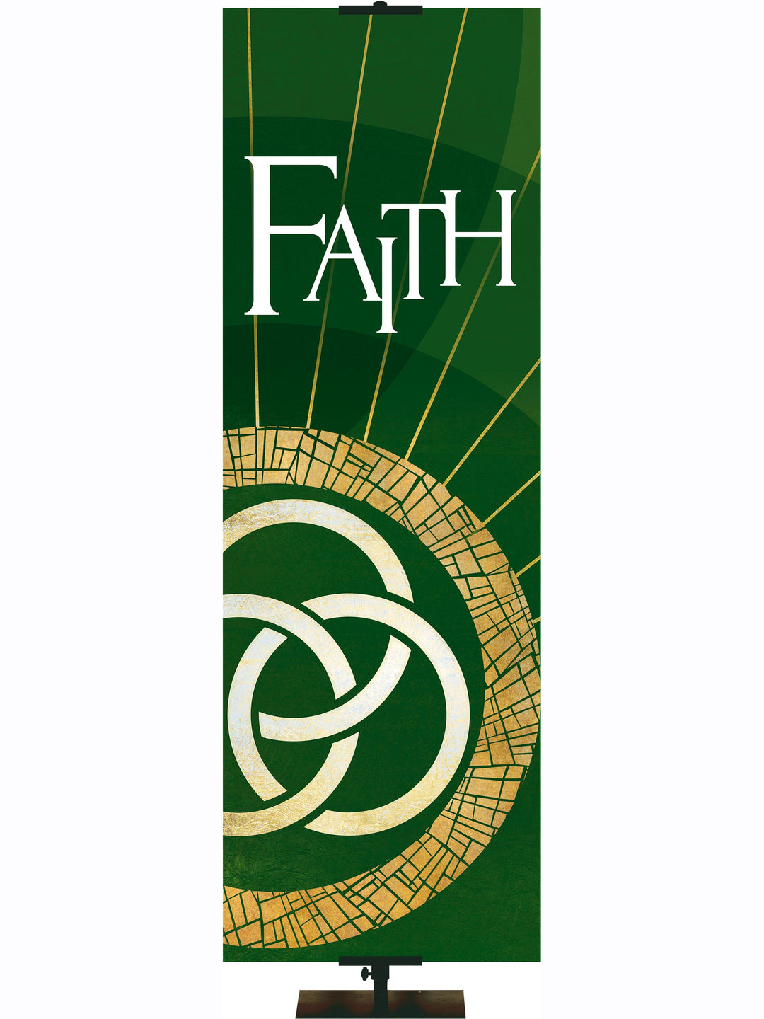 Overstock Hallmarks of Hope Trinity Symbol and Faith (2 ft x 6 ft, Pole Hems)