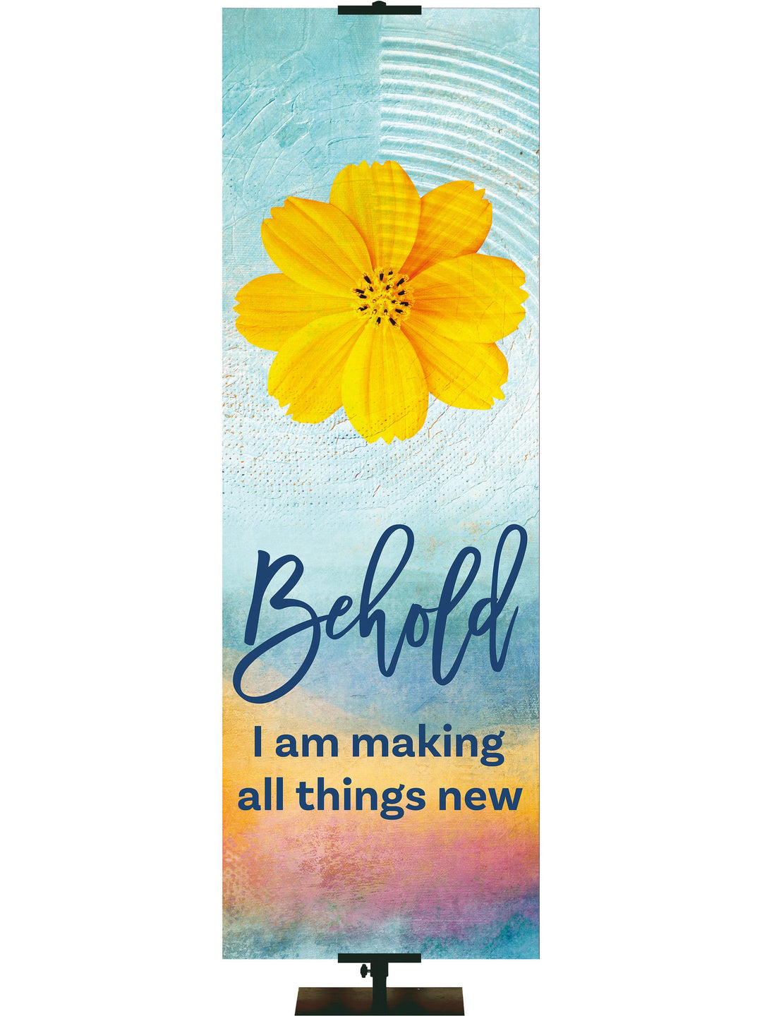 Overstock A Joyous Spring Behold I am Making All Things New (2 ft x 6 ft, Pole Hems)
