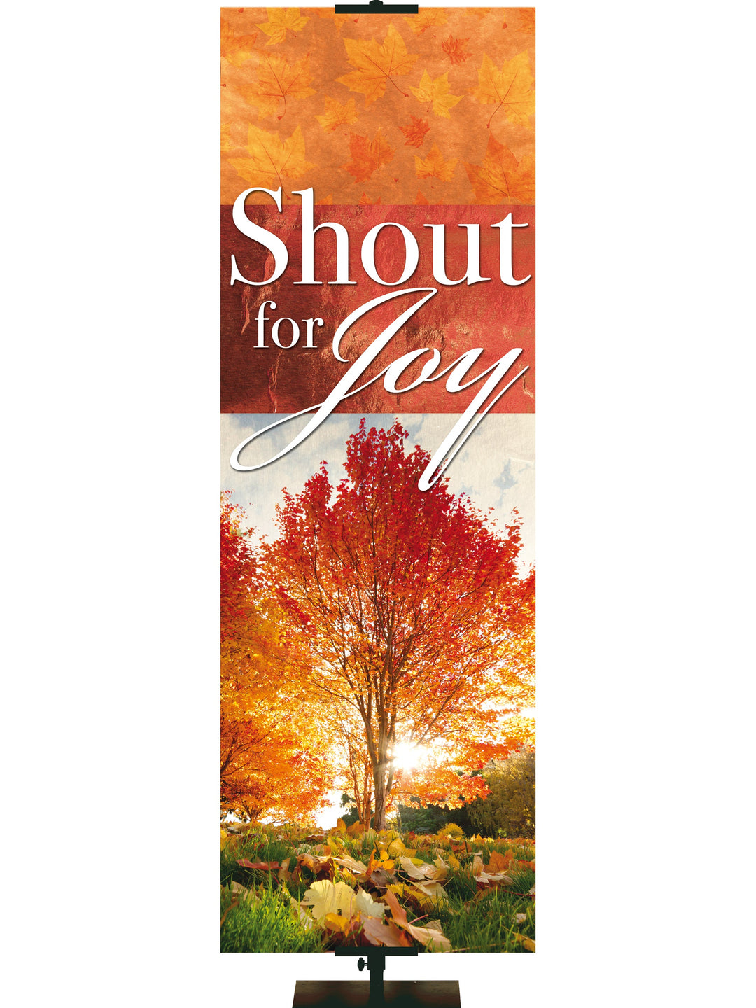Irregular Joy of Gratitude Shout for Joy (2 ft x 6 ft, Pole Hems)