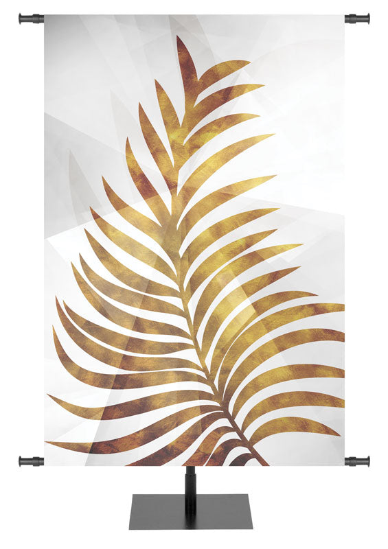 Irregular Symbols of the Liturgy Palm (4 ft x 6 ft, White, Grommets)