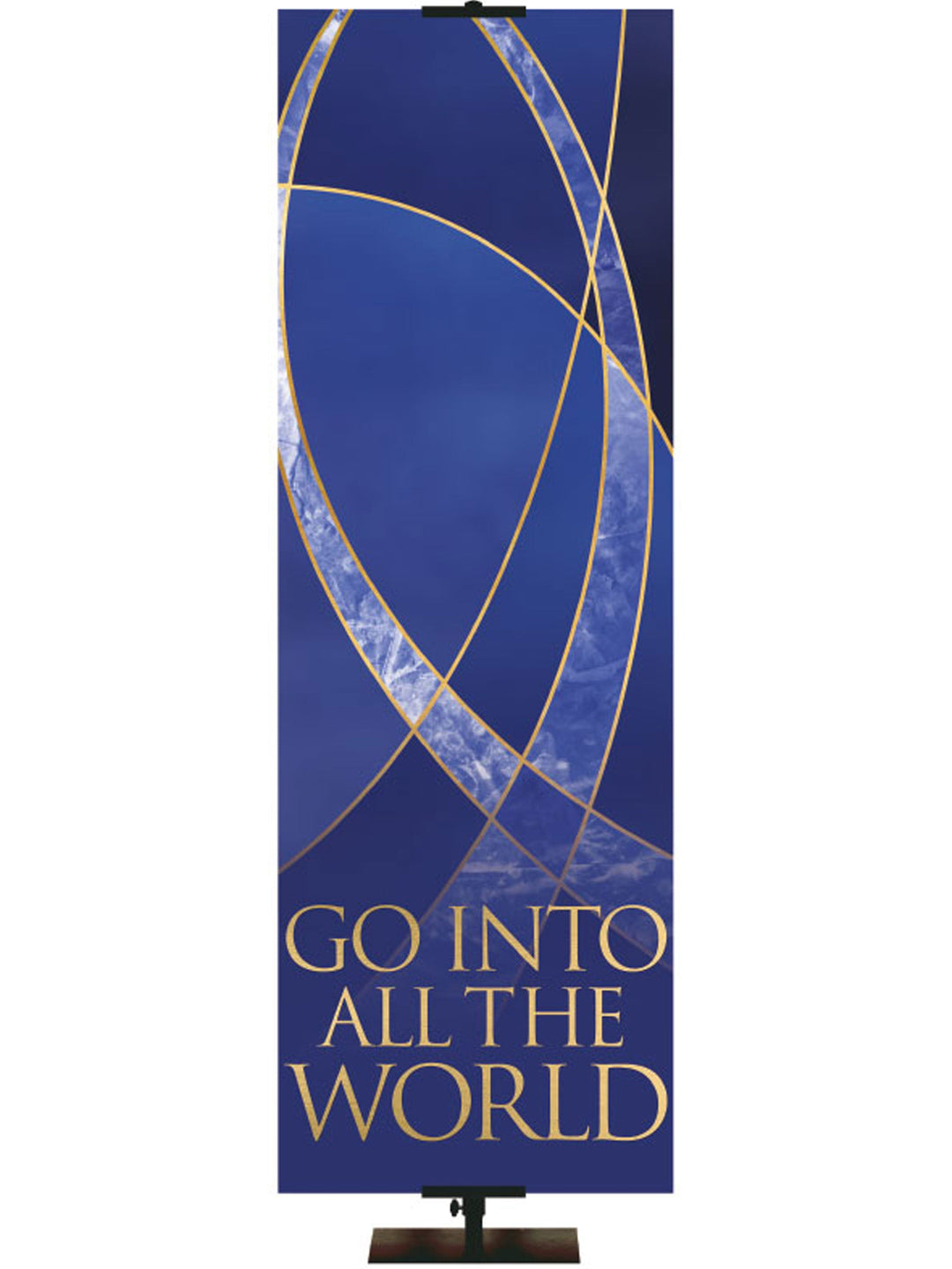  Overstock Colors of the Liturgy Fish - Go Into the World (18 in x 5 ft, Pole Hems)