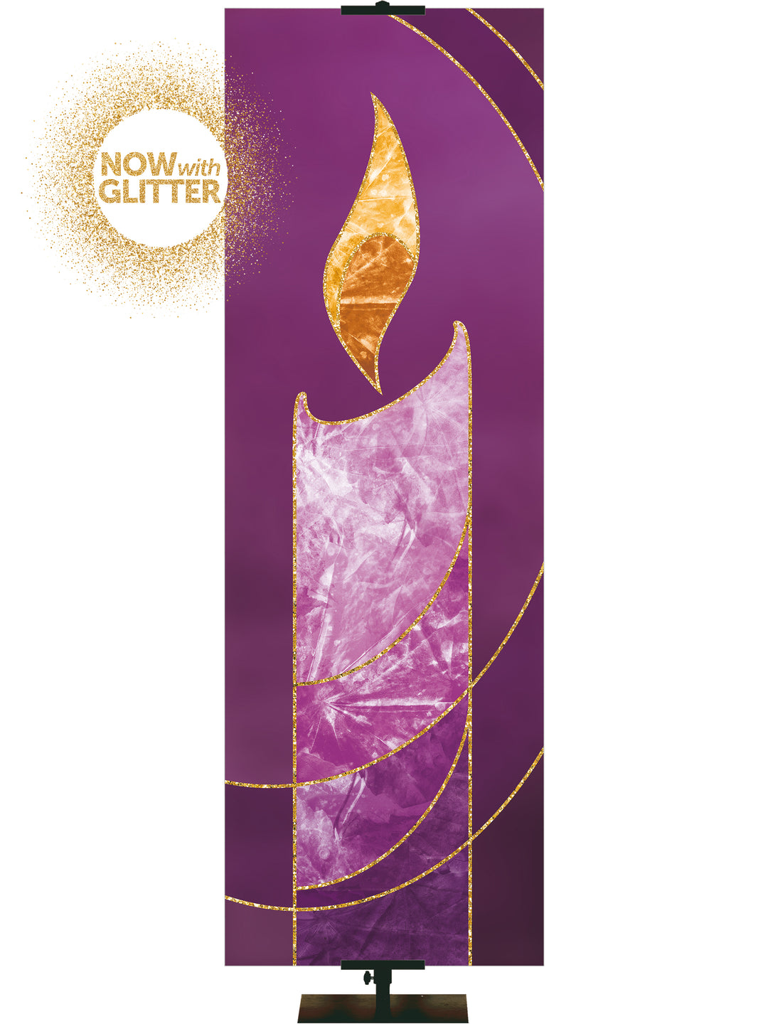 Colors of The Liturgy Candle with Glitter Accents