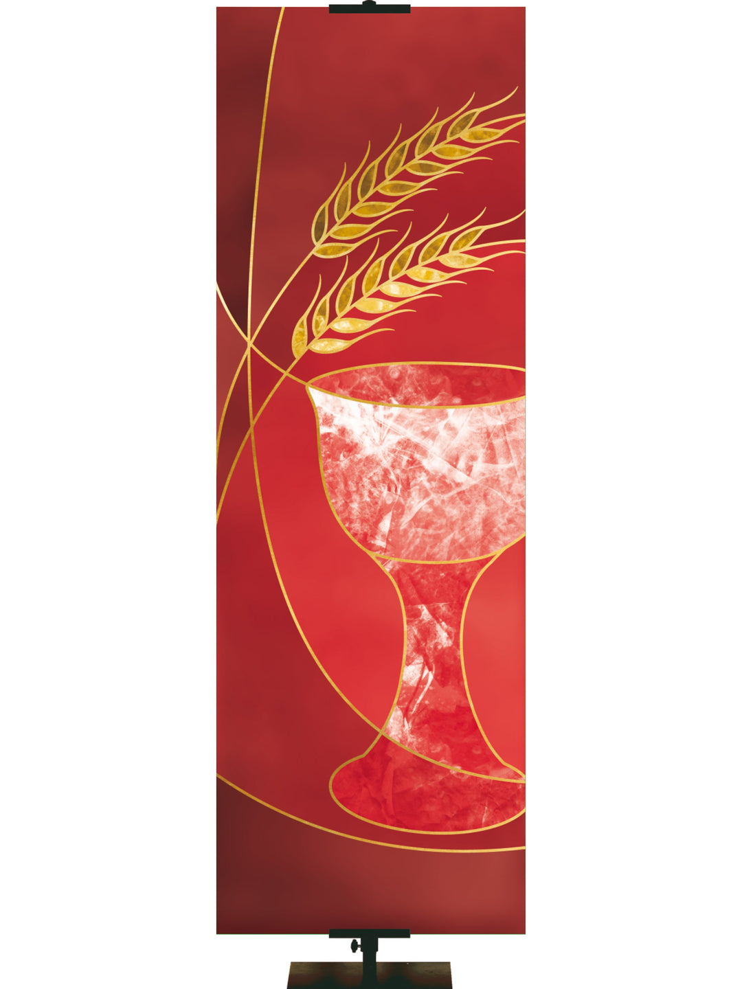 Overstock Colors of the Liturgy Communion (18 in x 5 ft, Red, Pole Hems)