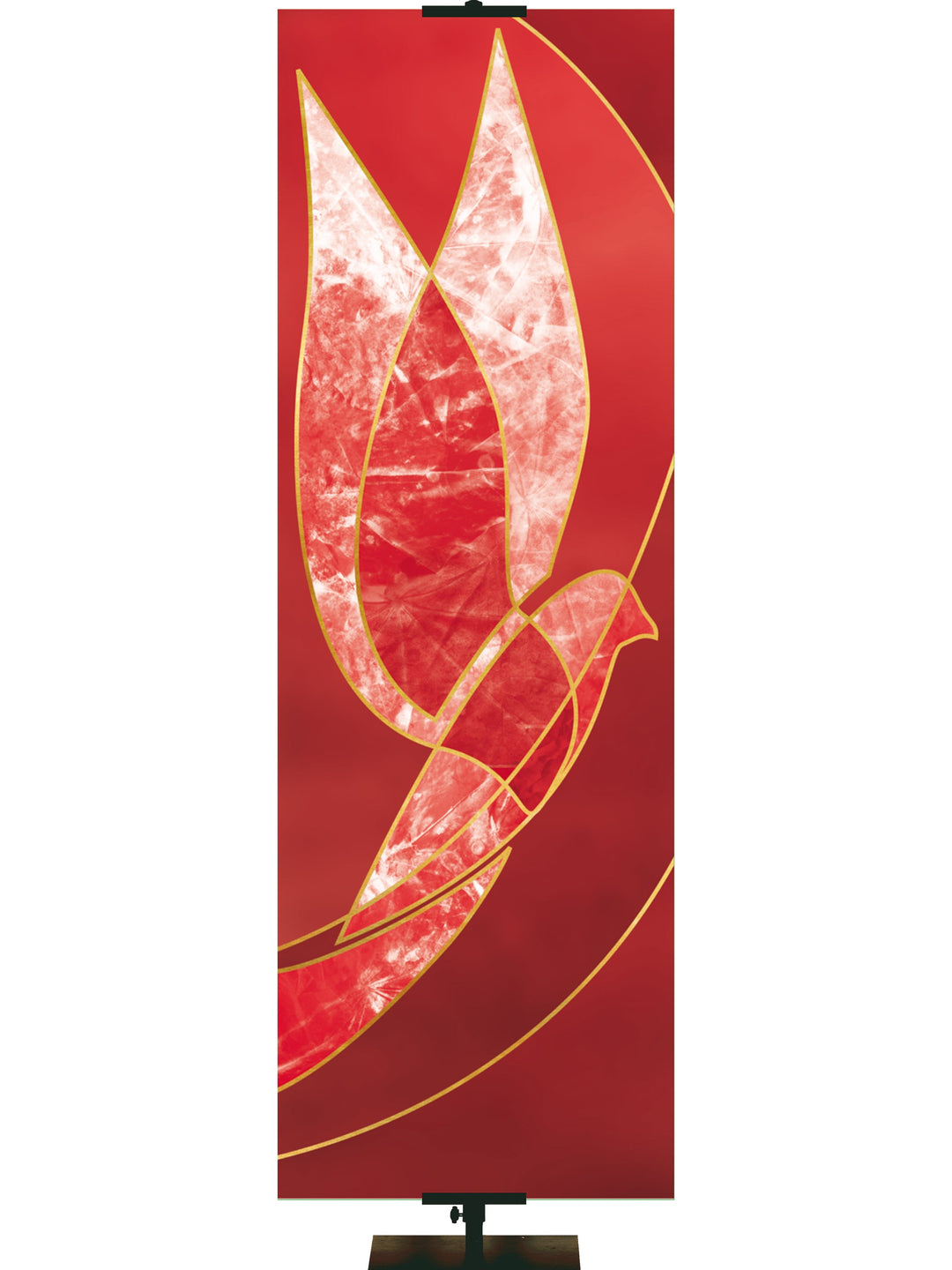 Colors of the Liturgy Dove Irregular Clearance Banner 3X9 Red