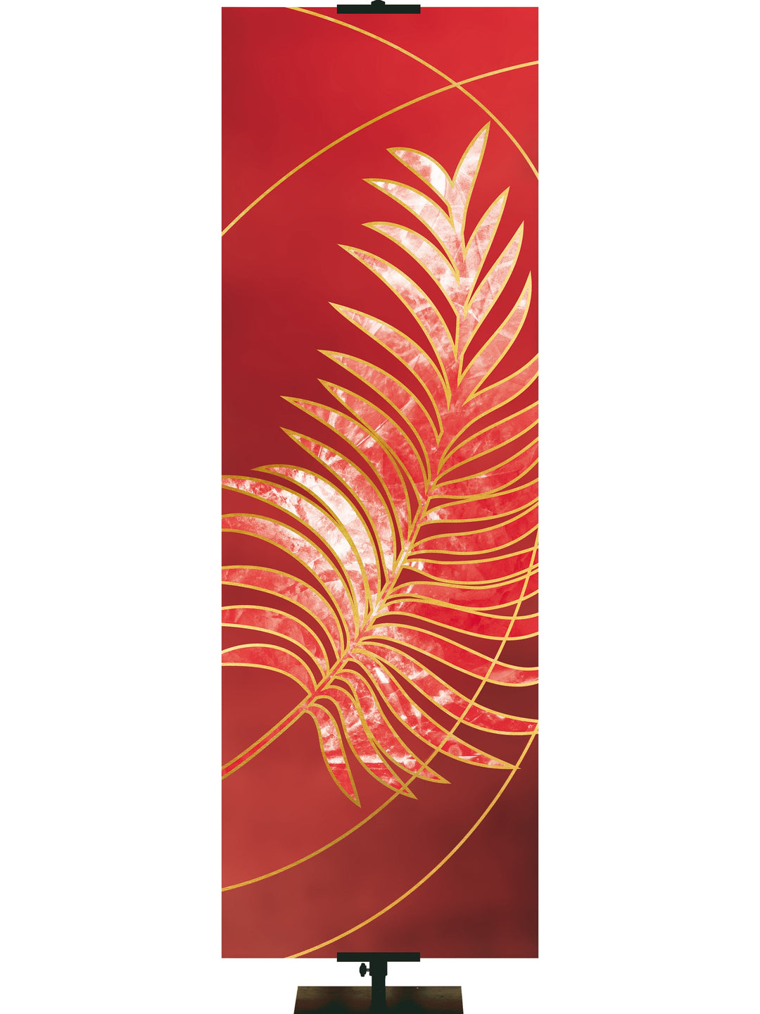 Colors of the Liturgy Palm Leaf Overstock Clearance Banner 3x9 Red