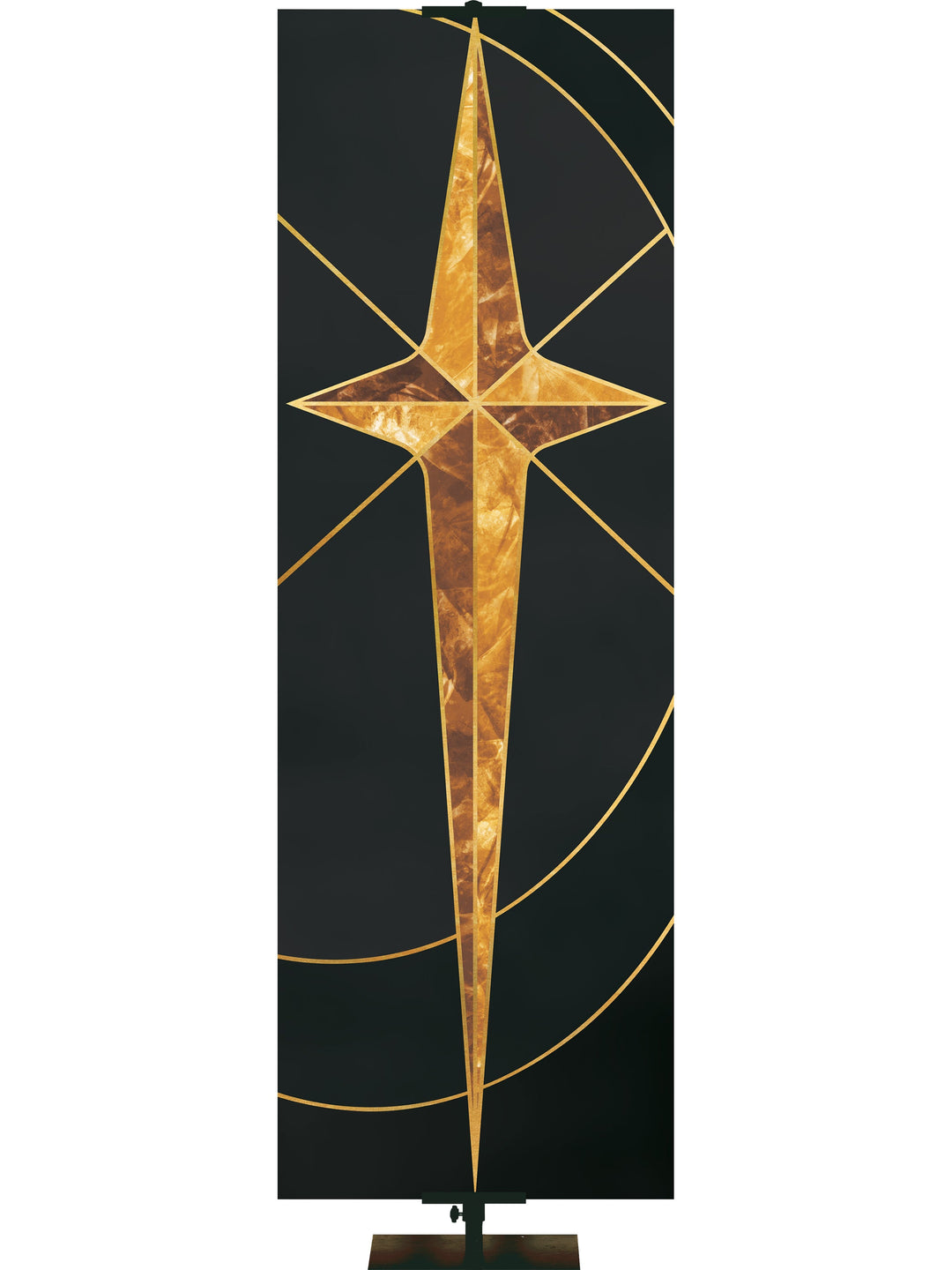 Overstock Colors Of the Liturgy Star (18 in x 5 ft, Black, Pole Hems) $30