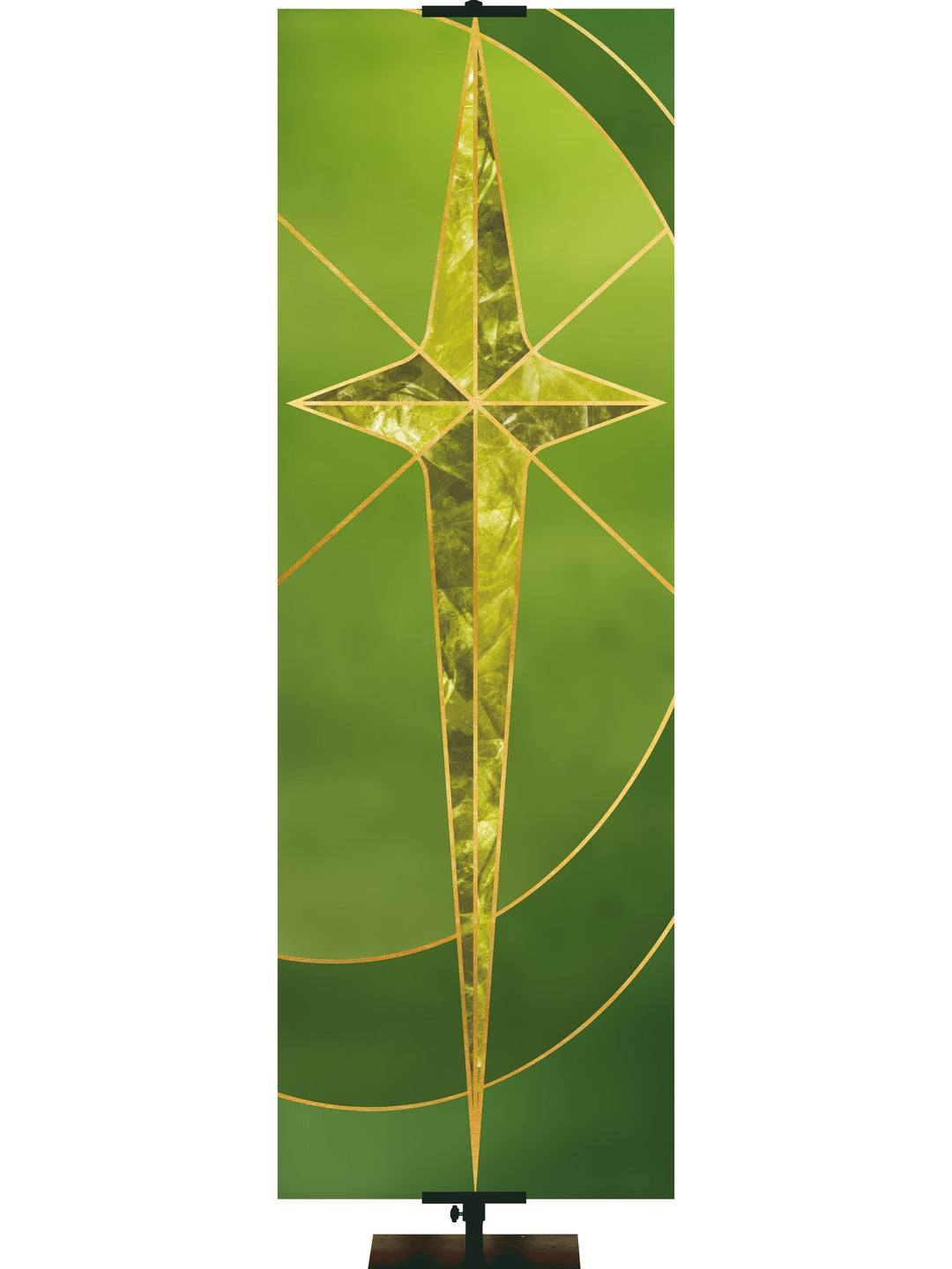 Colors of the Liturgy Star Irregular Clearance Banner 4X12 Green