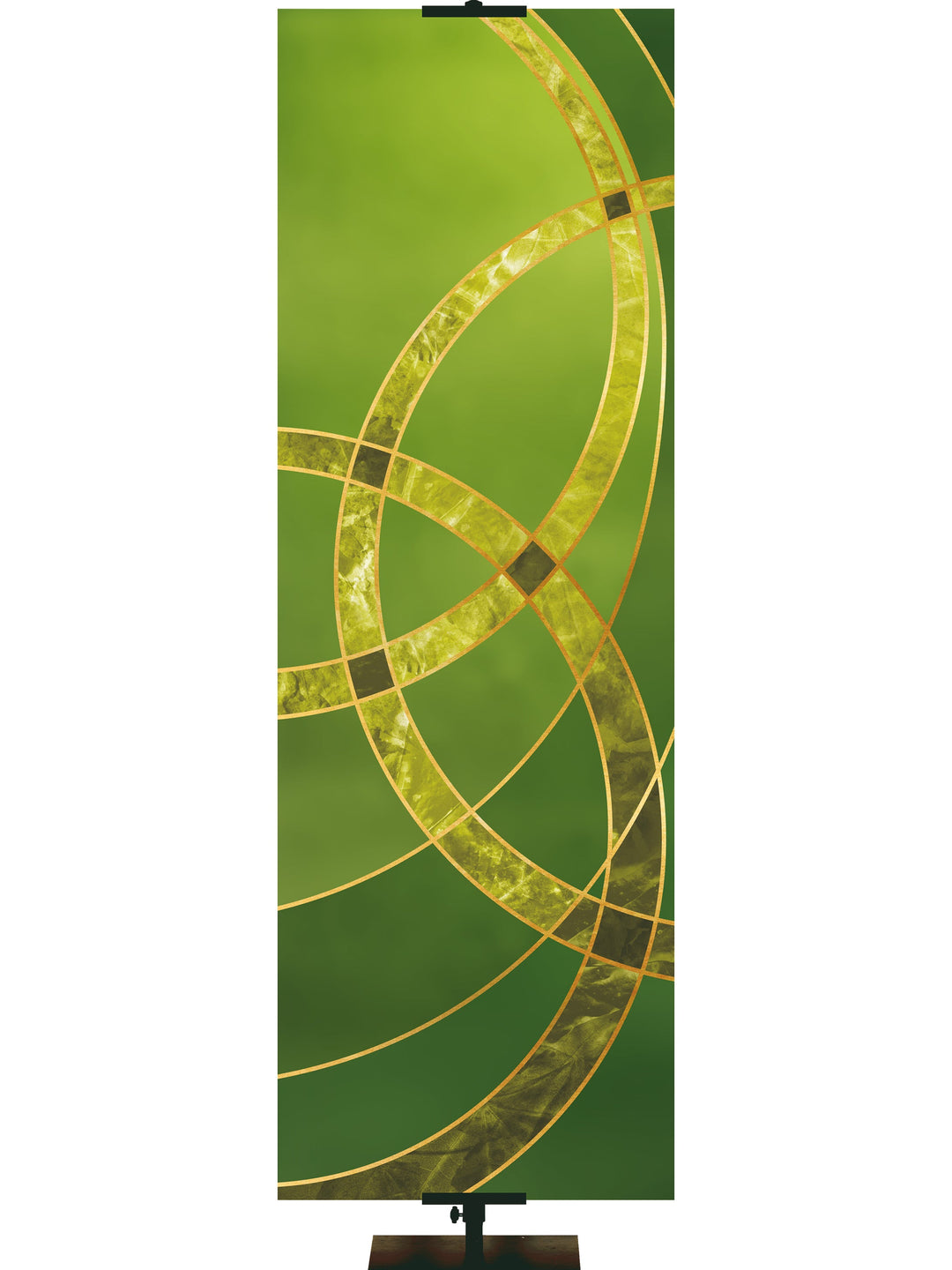 Colors of the Liturgy Trinity Irregular Clearance Banner 3X9 Green