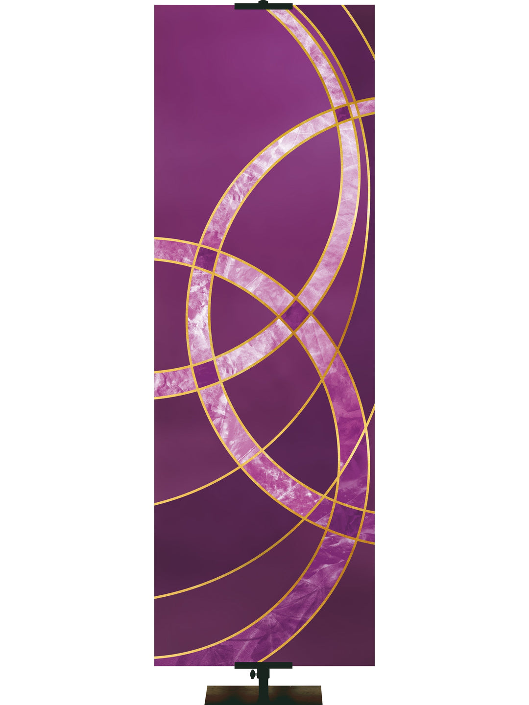 Overstock Colors of the Liturgy Trinity (18 in x 5 ft, Purple, Pole Hems)