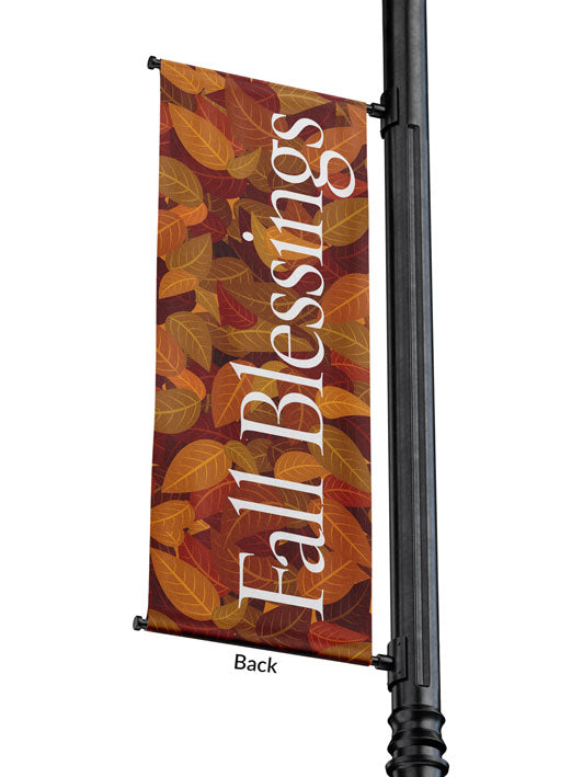Light Pole Banner Fall Blessings