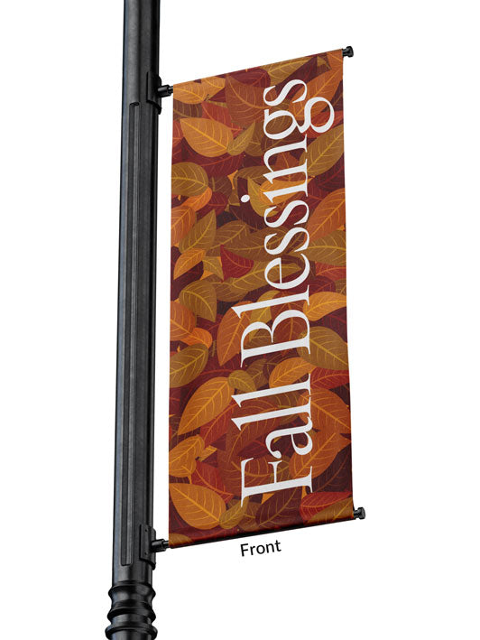 Light Pole Banner Fall Blessings