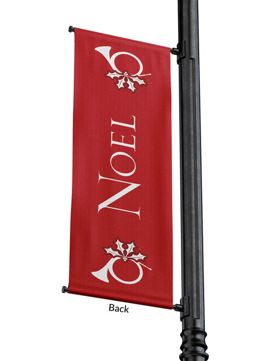 Banner de poste de luz de Navidad