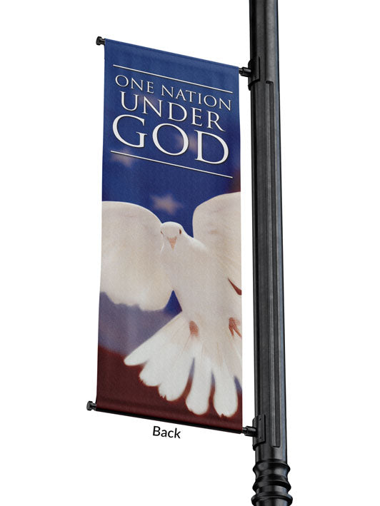 Light Pole Banner One Nation Under God