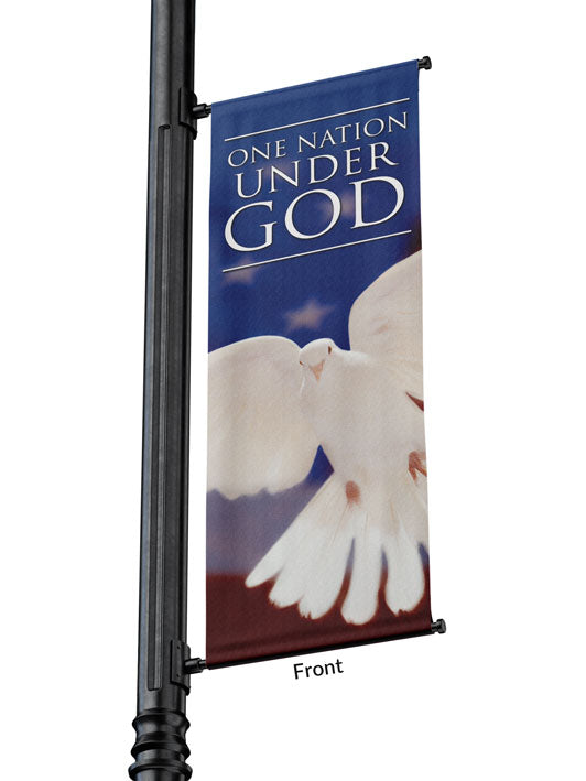 Light Pole Banner One Nation Under God