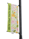 Light Pole Banner Pastel Floral